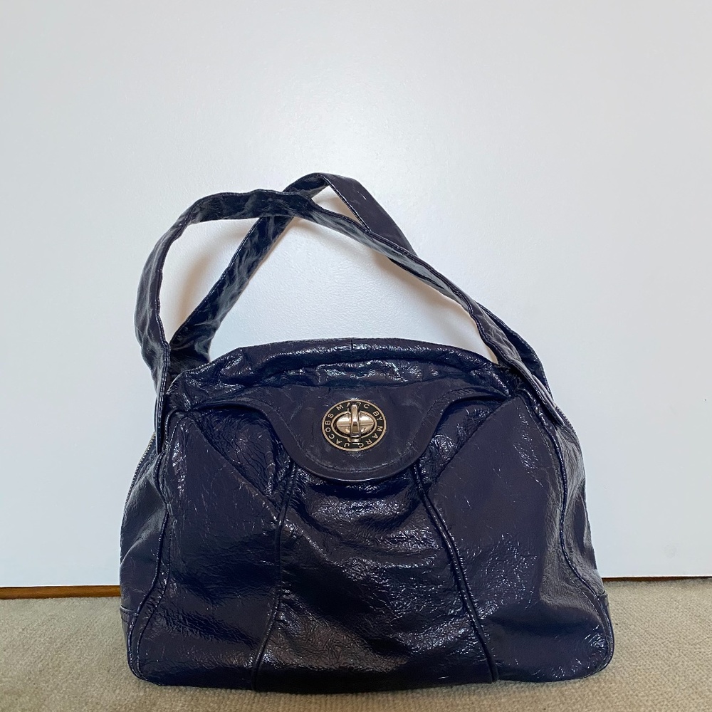 Marc by Marc Jacobs Violet Navy Bowling Bag